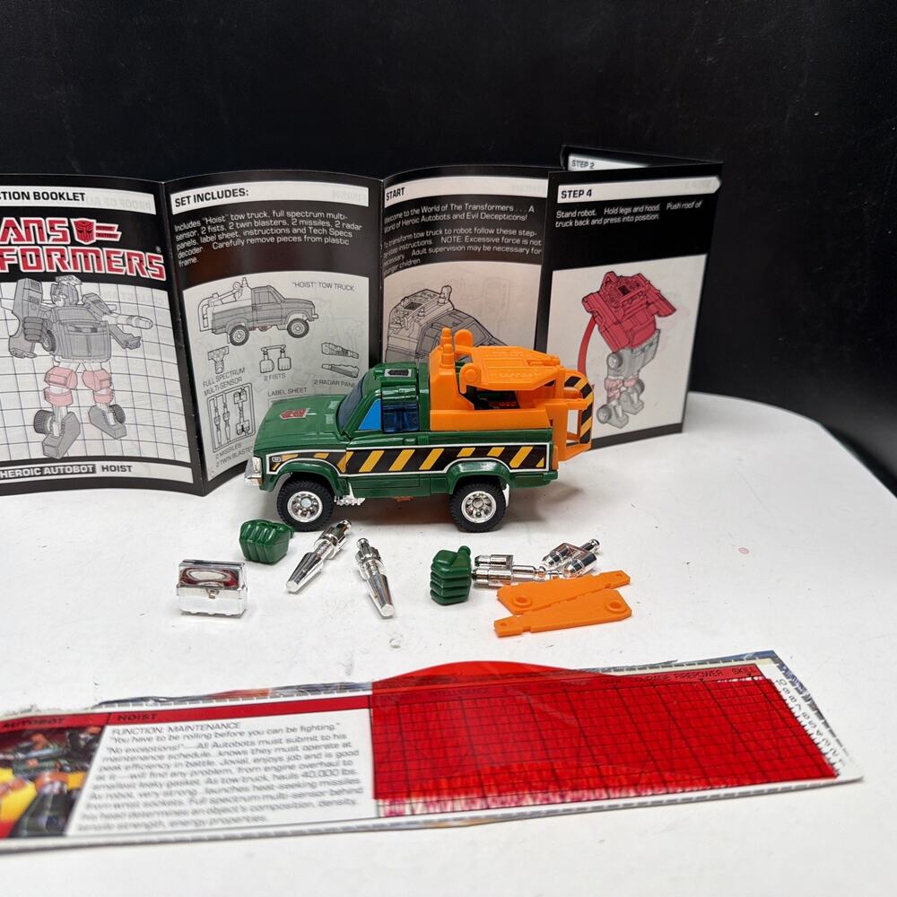 Transformers G1 HOIST Figure Complete 1985 Autobot Vintage Ships Fast!
